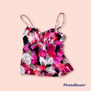 CUTE AQUA GREEN FLORAL PRINT Womens SWIMSUIT SIZE SMALL